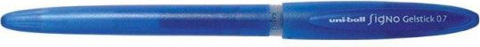 Gelové pero "UM-170", modrá, 0,7mm, s uzávěrem, jednorázové, UNI - obrázek 1