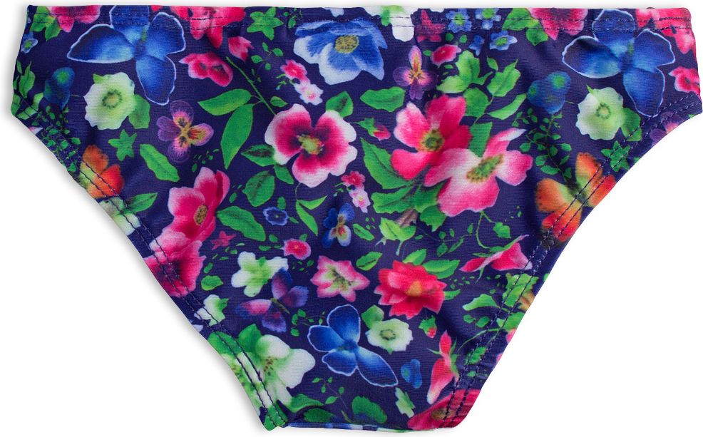 Dívčí plavky KNOT SO BAD FLOWERS modré Velikost: 110 - obrázek 6