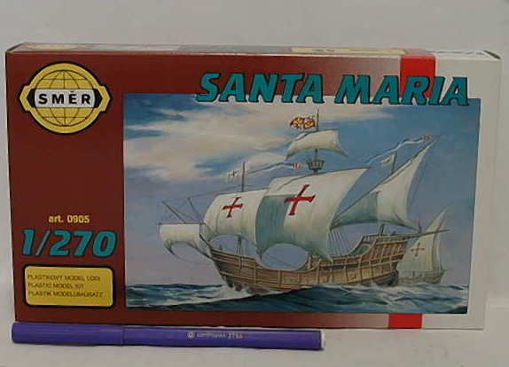 SMĚR Model Santa Maria 1:270 12x15,2cm v krabici 25x14,5x4,5cm - obrázek 1