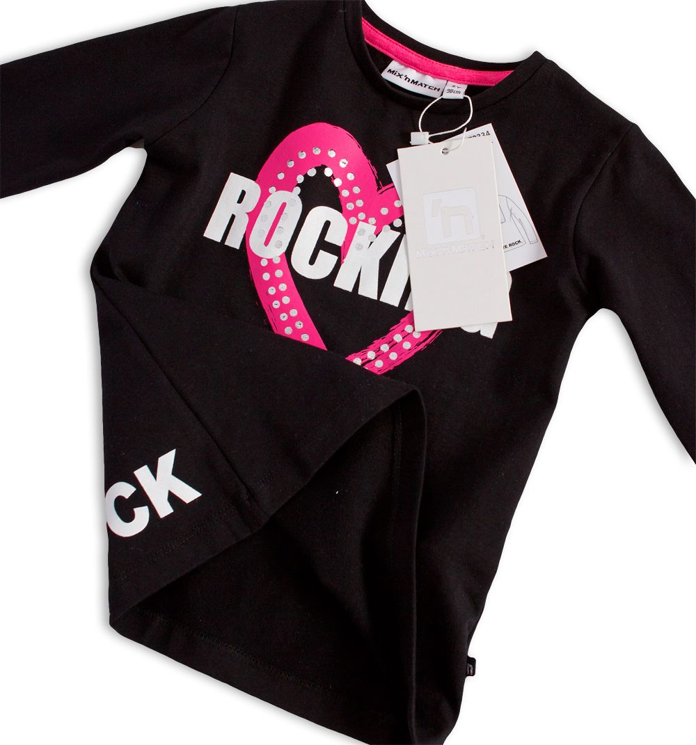 Dívčí tričko Mix´nMATCH ROCKING černé Velikost: 98 - obrázek 2
