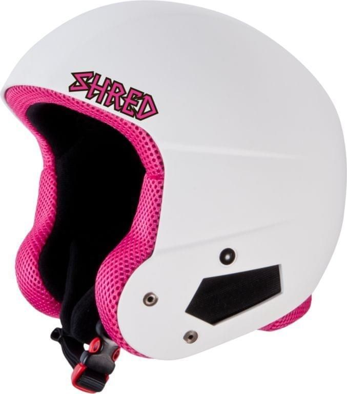 Dětská lyžařská přilba Shred Brain Bucket Whitey Pink - white/pink XXS/XS - obrázek 1