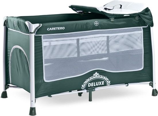 Cestovní postýlka CARETERO DELUXE Green - obrázek 1