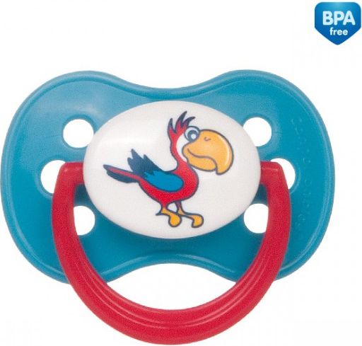 Šidítko 6-18m kaučukové třešinka ANIMALS Canpol 22/602 - obrázek 1