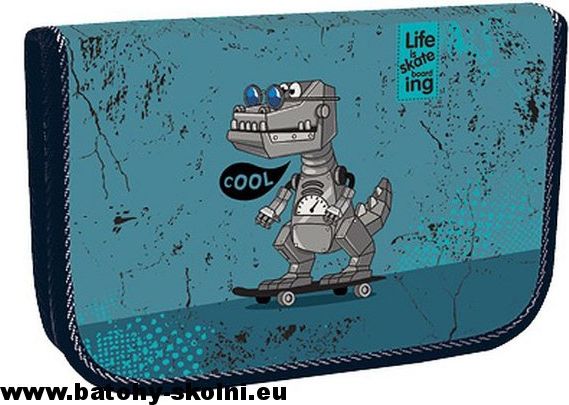 Školní jednopatrový penál Stil pouzdro Cool Robot - obrázek 1