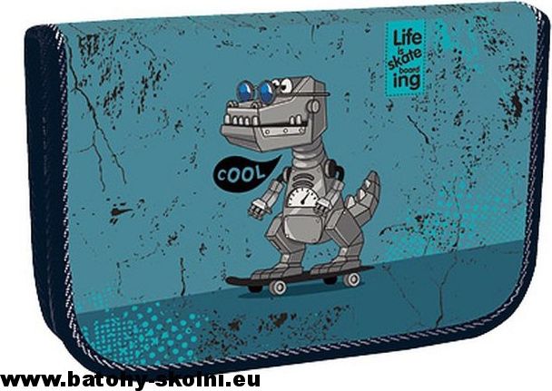Školní jednopatrový penál Stil pouzdro Cool Robot - obrázek 2