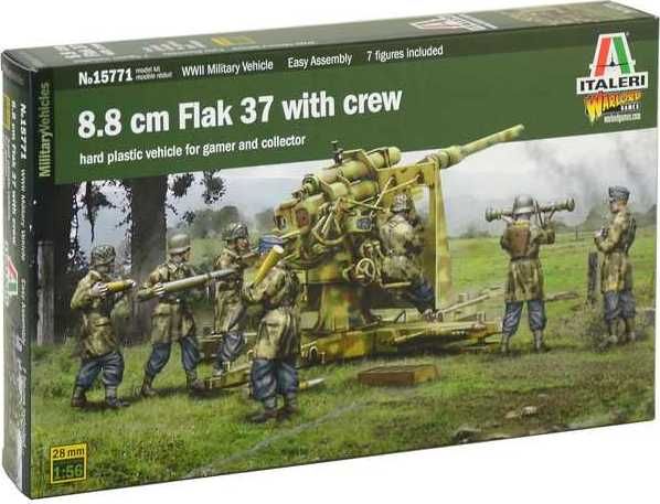 ITALERI Wargames military 15771 - 8.8 cm Flak 37 (1:56) - obrázek 1