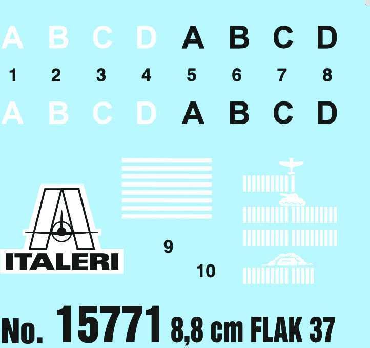 ITALERI Wargames military 15771 - 8.8 cm Flak 37 (1:56) - obrázek 11