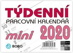 Pracovní MINI kalendář týdenní - stolní kalendář 2020 - obrázek 1