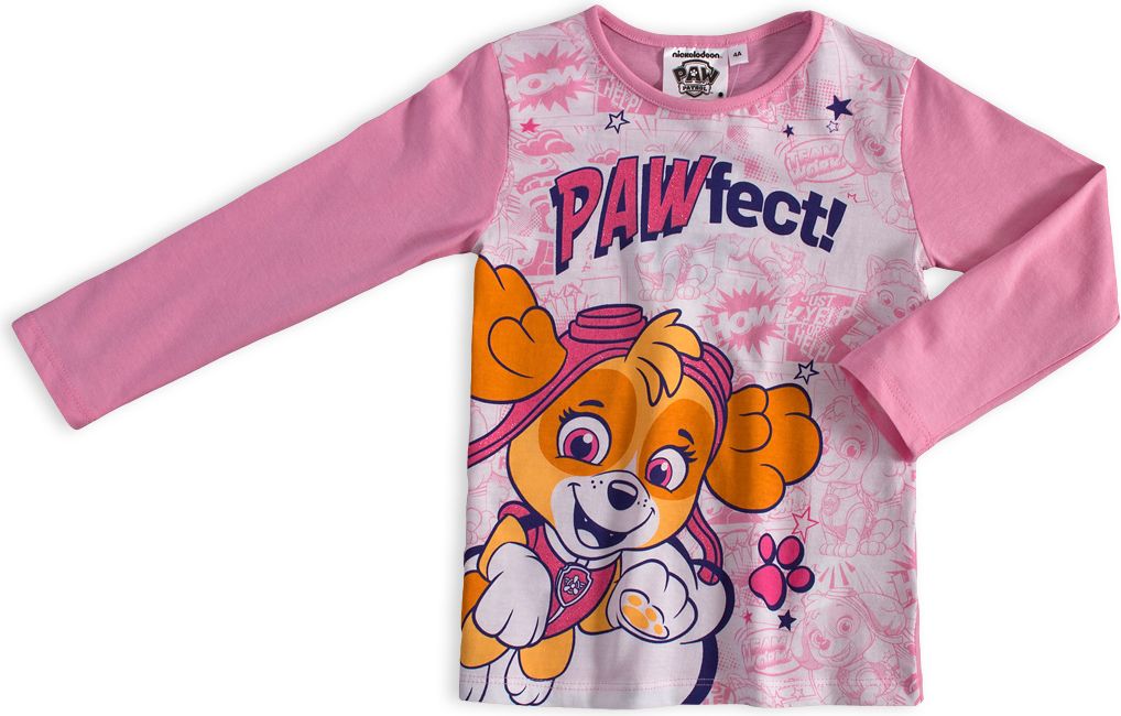 Dívčí pyžamo PAW PATROL PAWFECT světle růžové Velikost: 104 - obrázek 2