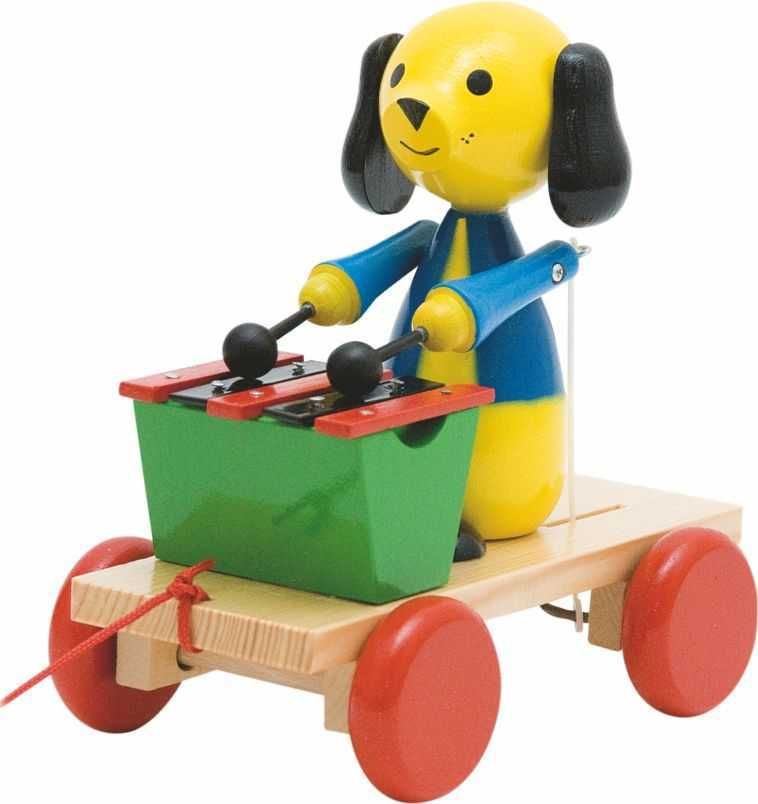 WOODY Tahací pes s xylofónem - obrázek 1