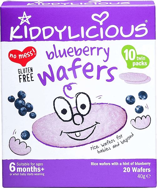 KIDDYLICIOUS Oplatky 40 g – Borůvka - obrázek 1