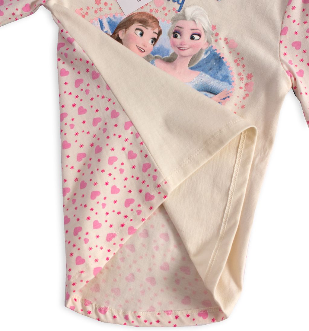 Dívčí tričko Disney FROZEN ELEGANT ICE krémové Velikost: 128 - obrázek 4