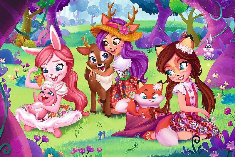 TREFL Puzzle Enchantimals: Nový domov 60 dílků - obrázek 1
