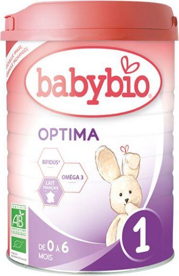 BabyBio Optima 1 počáteční mléčná kojenecká výživa v prášku 400g - obrázek 1