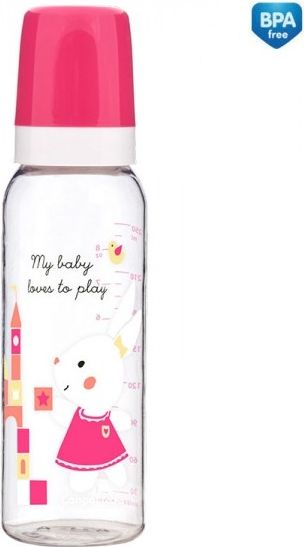 Kojenecká láhev Canpol Babies Sweet Fun 250 ml růžová - obrázek 1