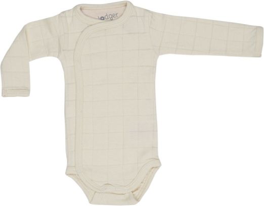 Lodger Romper Solid Long Sleeves Ivory vel. 74 - obrázek 1