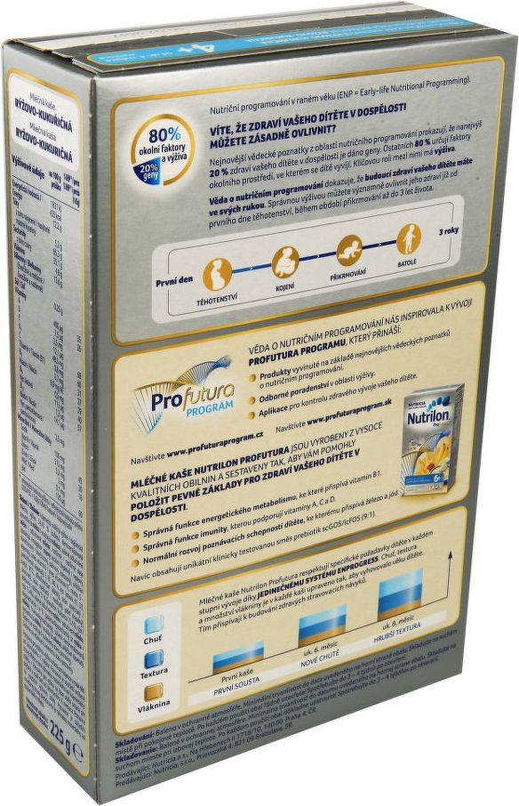 Nutrilon kaše Profutura rýžovo-kukuř. 225g 4M - obrázek 2