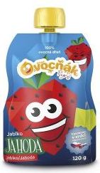 Ovocňák jablko-jahoda 100% pyré 120 g - obrázek 1