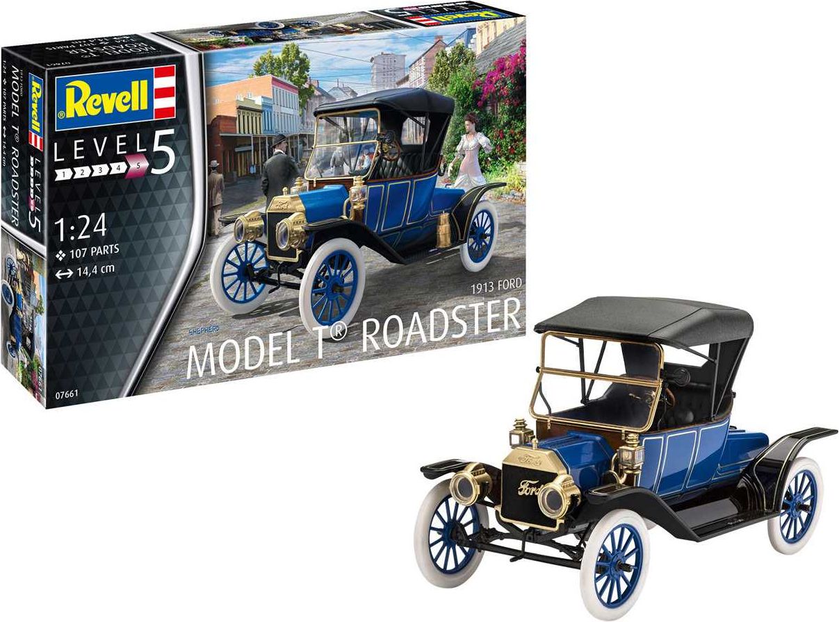 REVELL Plastic ModelKit auto 07661 - Ford T Modell Roadster (1913) (1:24) - obrázek 11
