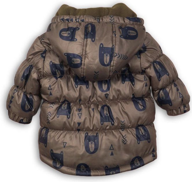 Minoti Bunda chlapecká zimní Puffa hnědá 56/62 - obrázek 3