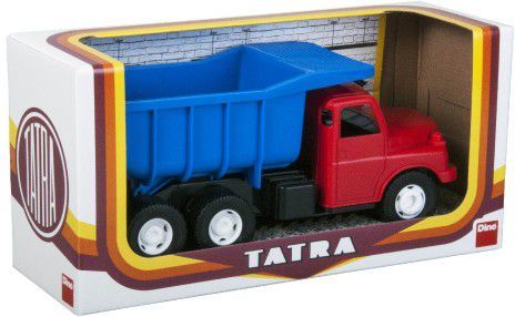 Dino Auto Tatra 148 plast 30cm červenomodrá sklápěč v krabici - obrázek 3