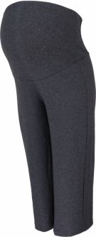 Be MaaMaa Těhotenské 3/4 tepláky s elastickým pásem - grafit, vel. XL - obrázek 1