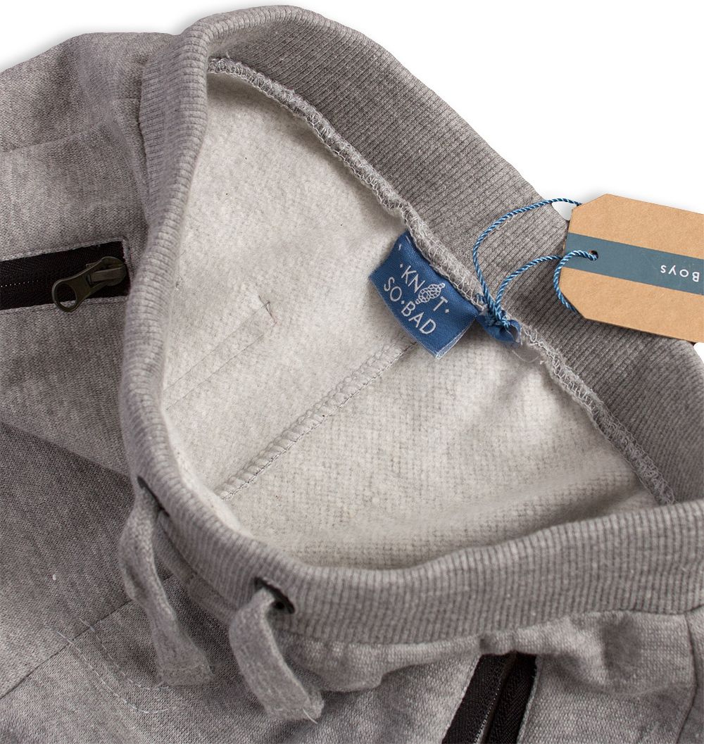 Dětské tepláky KNOT SO BAD JOGGING šedé Velikost: 128 - obrázek 3