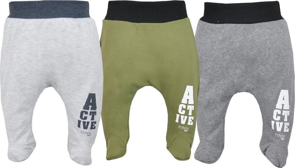 Kojenecké polodupačky Koala Active šedé 62 (3-6m) - obrázek 2