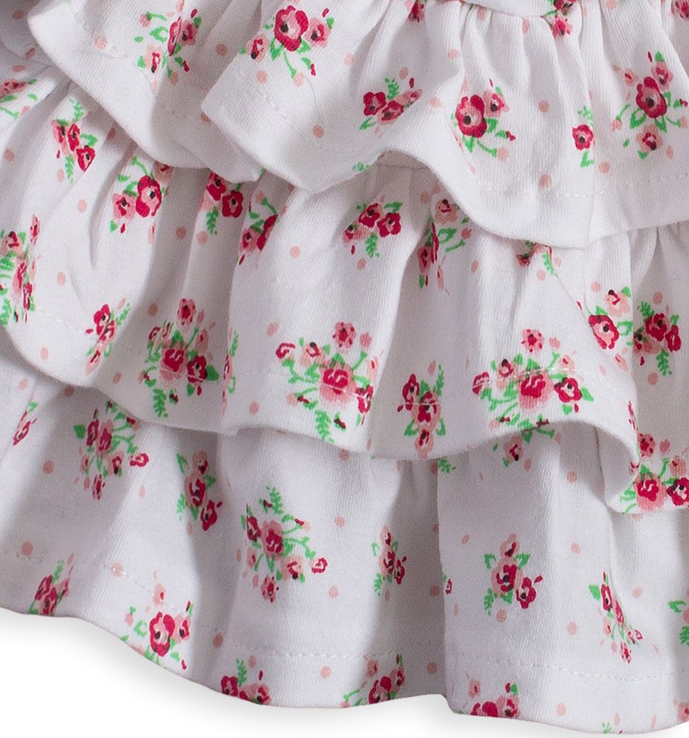 Kojenecká dívčí souprava DIRKJE LITTLE BABY bílá Velikost: 56 - obrázek 6