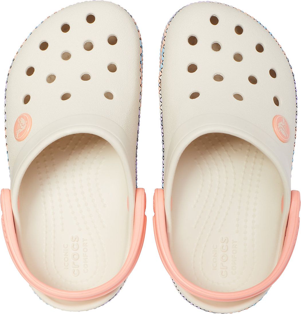 Crocs béžové pantofle Gallery Clog Stucco/Melon - 28/29 - obrázek 4
