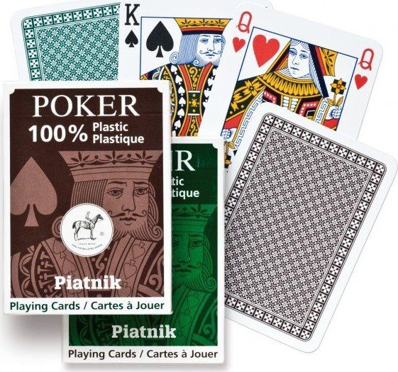 PIATNIK Plastic Poker Single - Plastové hrací karty - obrázek 1