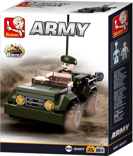 Stavebnice Sluban ARMY Transportní Jeep - obrázek 1