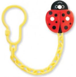 Řetízek na dudlík Baby Mix beruška, Dle obrázku - obrázek 1