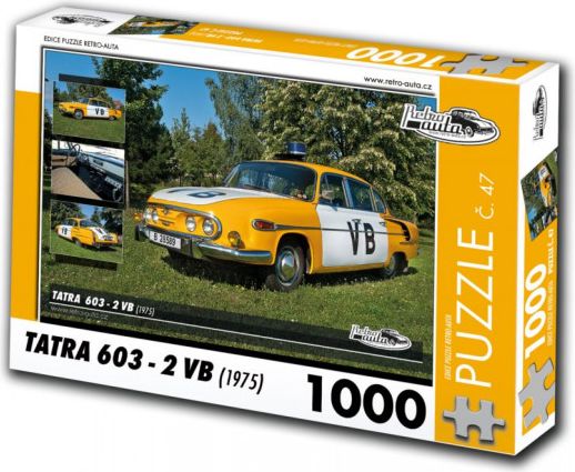 RETRO-AUTA Puzzle č. 47 Tatra 603-2 VB (1975) 1000 dílků - obrázek 1
