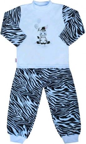 Dětské bavlněné pyžamo New Baby Zebra s balónkem modré, Modrá, 122 (6-7 let) - obrázek 1