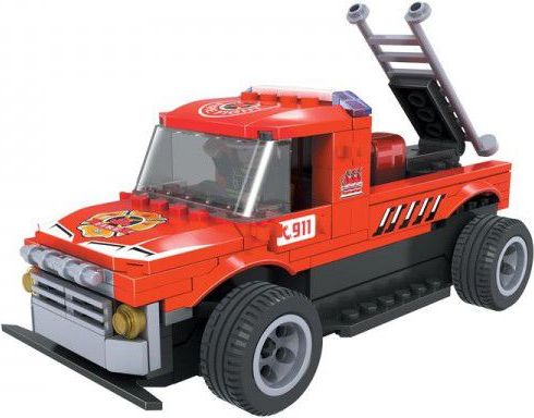 Dromader Auto RC Hasiči 20113 Stavebnice na vysílačku na baterie 18v krabici 34x21x7cm - obrázek 2