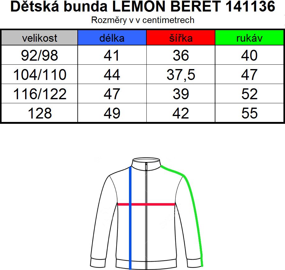 Dětská zimní bunda LEMON BERET RAINBOW zelená Velikost: 128 - obrázek 6