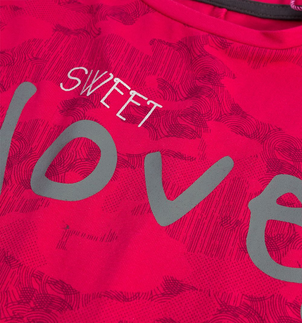 Dívčí triko KNOT SO BAD SWEET LOVE růžové Velikost: 92 - obrázek 2
