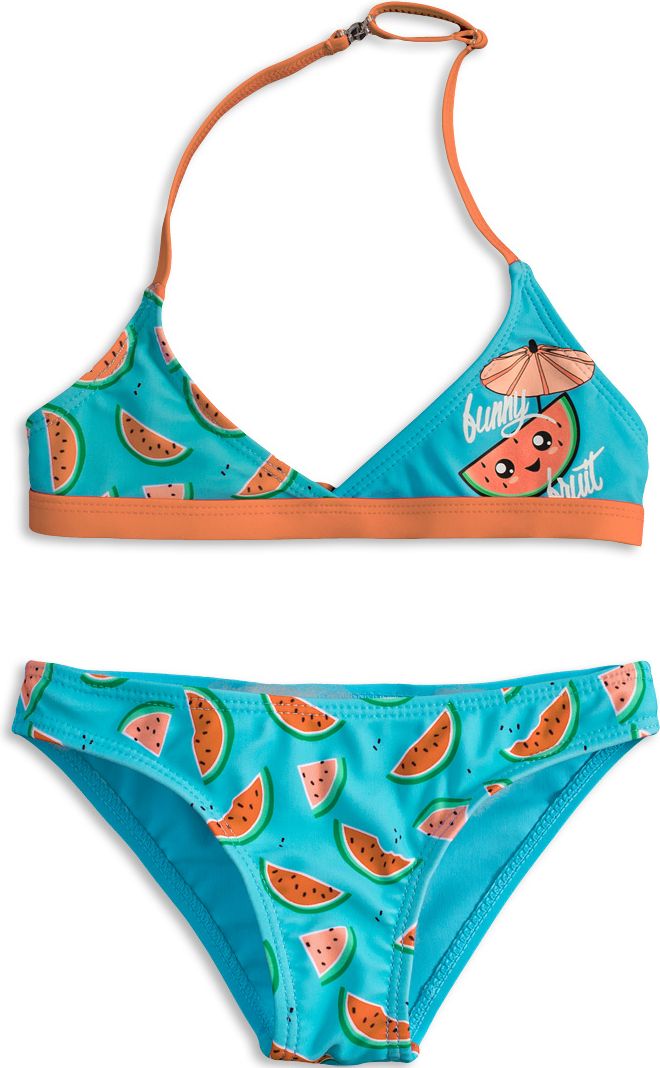 Dívčí plavky KNOT SO BAD FUNNY FRUIT oranžové Velikost: 92 - obrázek 1