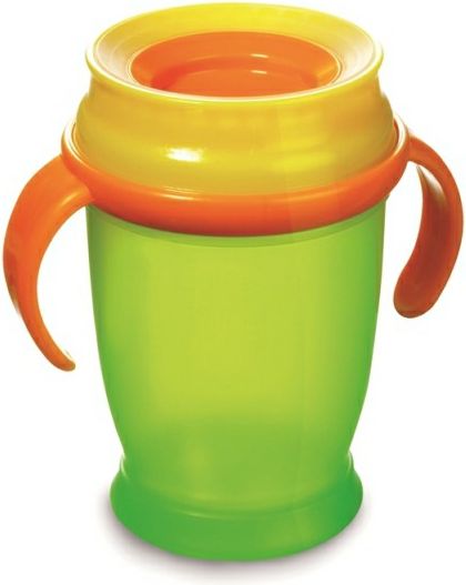 Hrníček LOVI 360 JUNIOR 250ml s úchyty bez BPA zelený Lovi 1/540 - obrázek 1