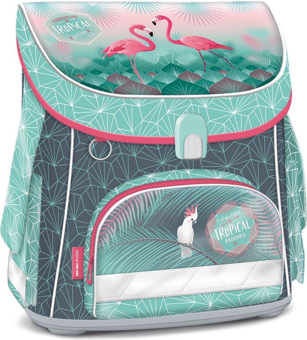 Ars Una Aktovka Pink Flamingo 19 magnetic - obrázek 1