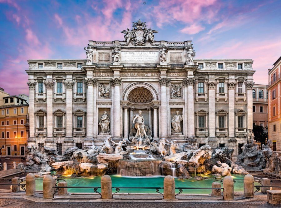 CLEMENTONI Puzzle Fontána di Trevi, Itálie 500 dílků - obrázek 1