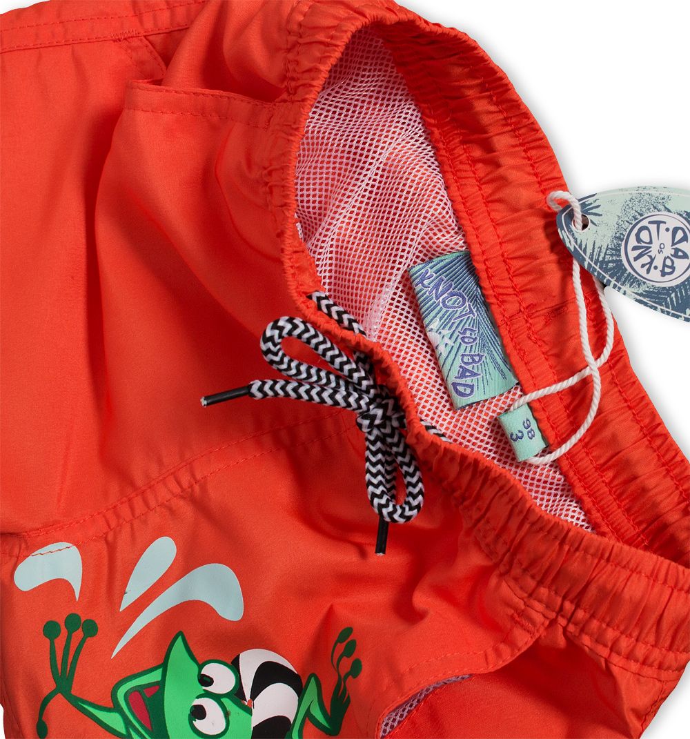 Chlapecké plavky KNOT SO BAD FROG oranžové Velikost: 116 - obrázek 3