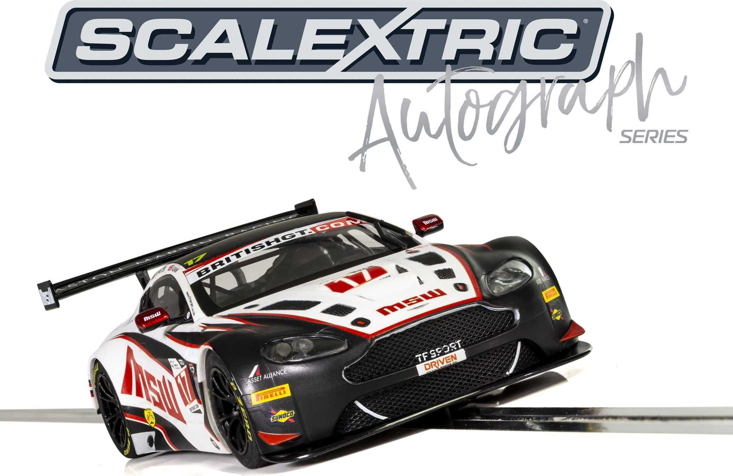 Autíčko Limited Edition SCALEXTRIC C3844AE - Autograph Series Aston Martin Vantage GT3 (TF Sport) – Jonny Adam, Derek Johnston (1:32) - obrázek 3