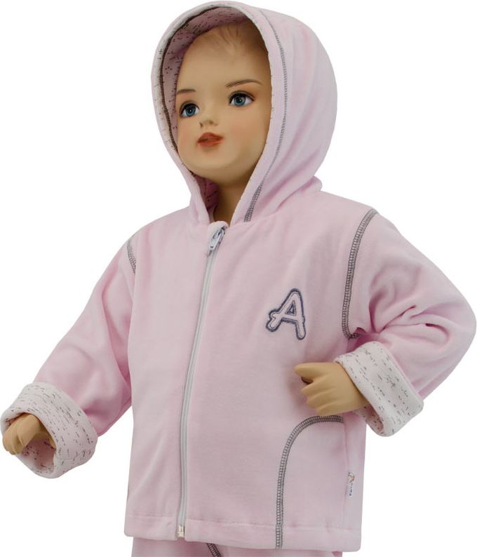 ESITO Dětská jarní/podzimní bunda Adam, růžová, vel. 56 - obrázek 2