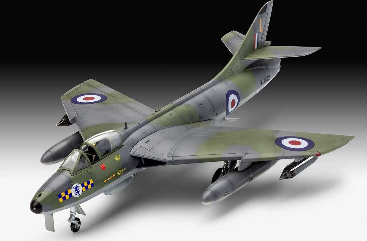 REVELL ModelSet letadlo 63908 - 100 Years RAF: Hawker Hunter FGA.9 (1:72) - obrázek 7
