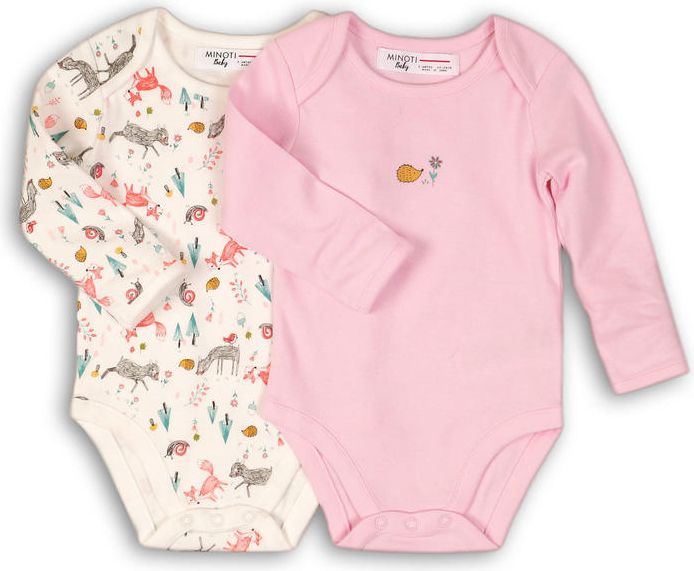 Minoti Body kojenecké 2pack holka 62/68 - obrázek 1