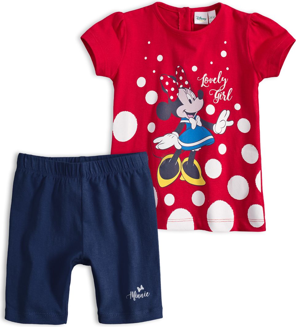 Dětská letní souprava Disney MINNIE LOVELY GIRL červená Velikost: 80 - obrázek 1