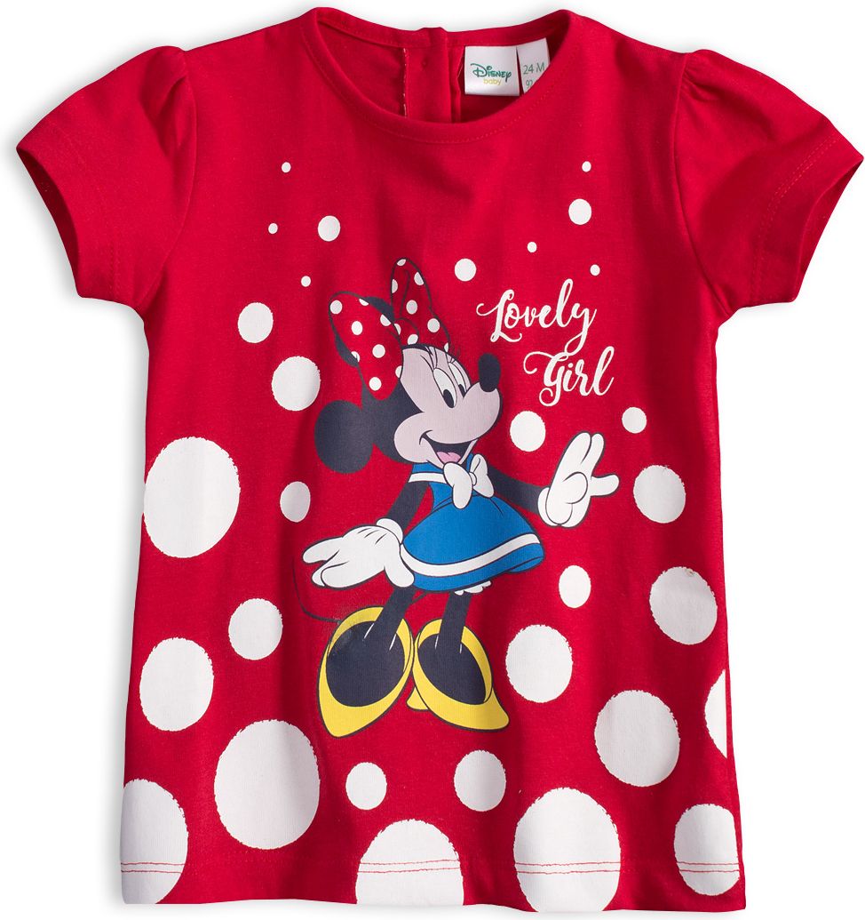 Dětská letní souprava Disney MINNIE LOVELY GIRL červená Velikost: 80 - obrázek 2