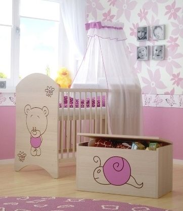 BabyBoo BabyBoo Box na hračky, truhla Šnek růžový - obrázek 3